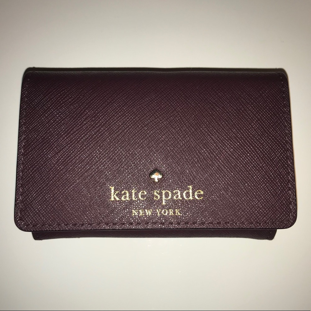 Kate Spade small maroon wallet